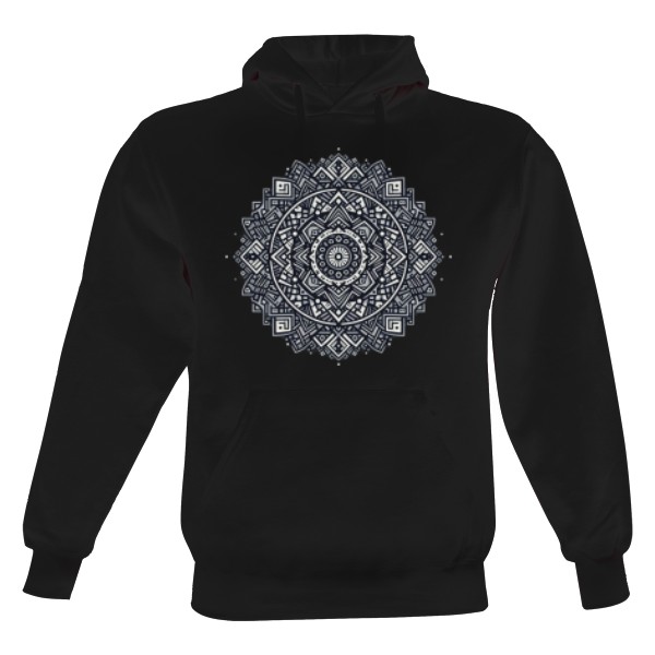 Pánská mikina s kapucí Just Hoods s potiskem Mandala Vibe