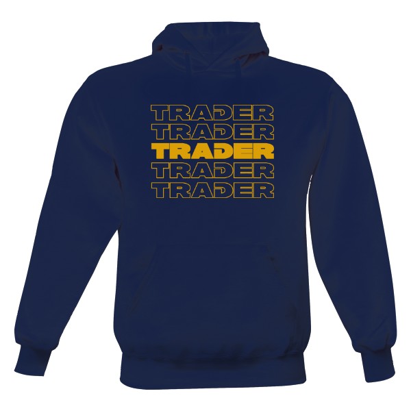 Pánská mikina s kapucí Just Hoods s potiskem Trading - trader