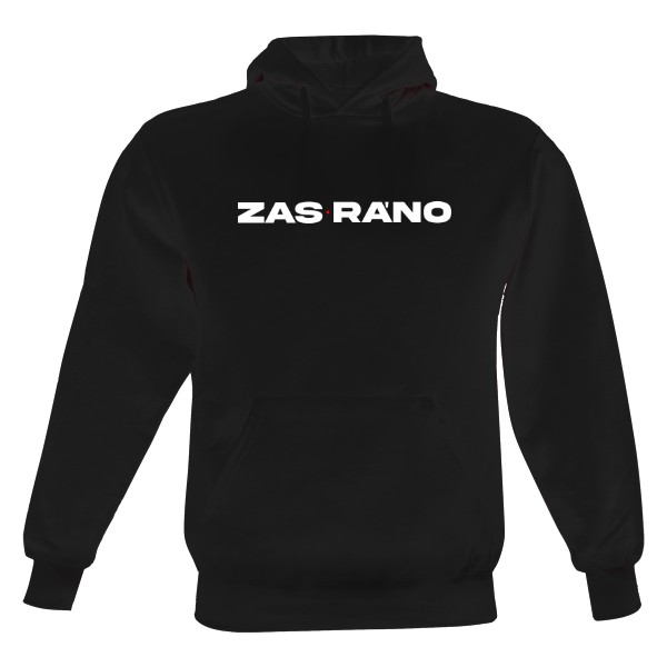 Pánská mikina s kapucí Just Hoods s potiskem ZAS RÁNO