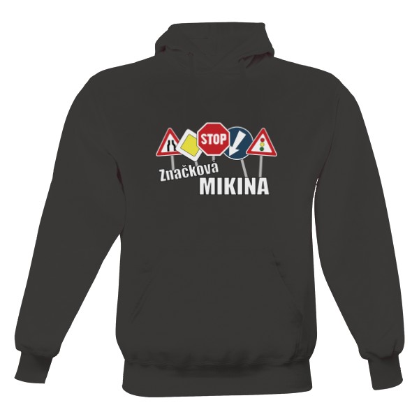 Pánská mikina s kapucí Just Hoods s potiskem Značková mikina s kapucí